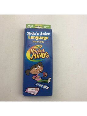 Crayola Rocket Minds Slide N Solve Language Arts Reading Vocabulary Flash Cards